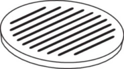 Ofenrost Gusseisen, Ø 20 Cm