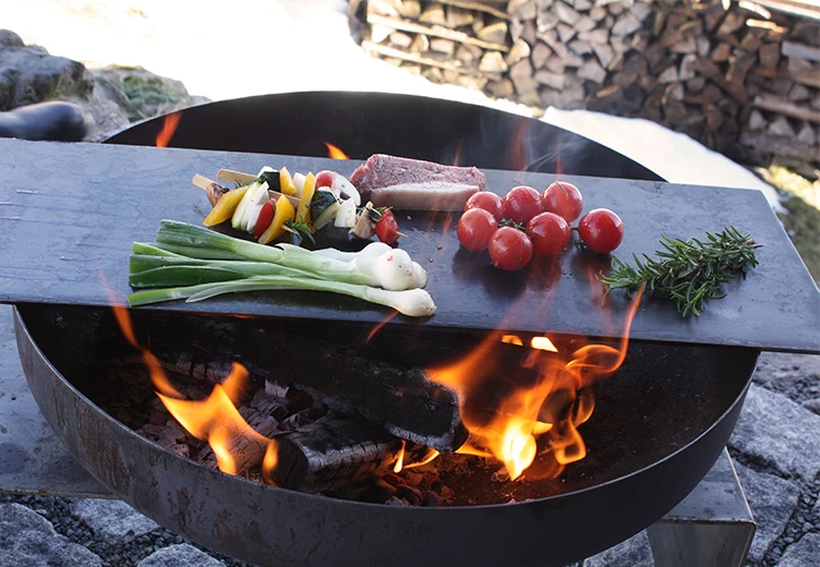 Teppanyaki Platte Für Feuerschale 25 X 70 Cm 4 Teppanyaki Platte Für Feuerschale 25 X 70 Cm – Bild 2