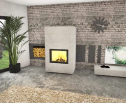 Kaminbausatz Brunner Systemkamin BSK 08 Kompakt Kamin Drehtür Warmluftaufsatz, 11 KW -Brunner Grillen Geschaft e4c57aa0621eeb7040734eb3da202e53