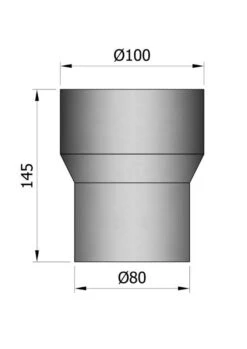 Steckverbinder, Reduzierung, Muffe-Muffe Für Pelletrohr Schwarz -Brunner Grillen Geschaft ed564eee8ba187044eff0601b0aad191