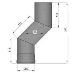 Versatzbogen Pelletrohr Stahl 80 Mm Ø 80 Mm Schwarz -Brunner Grillen Geschaft ef032e06c8cff6d7fd8c19a07f895a1e