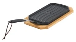 Cozze Gusseisenpfanne Mit Bambus Servierbrett, 16,5x33 Cm -Brunner Grillen Geschaft fad3b14fe48850627a37599968bd8db5