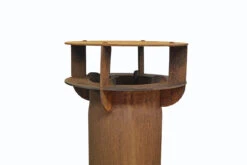 Terrassenkamin Cortenstahl RB73 FENNEK 50 -Brunner Grillen Geschaft fennek detail 4 1