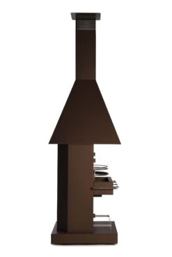 Grillkamin Edelstahl Firestar CUBE CLASSIC -Brunner Grillen Geschaft firestar cube braun seitlichjas 0387