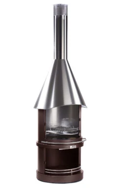 Grillkamin Edelstahl Firestar DESIGN 800 -Brunner Grillen Geschaft firestar dn 800 design braun brown 3