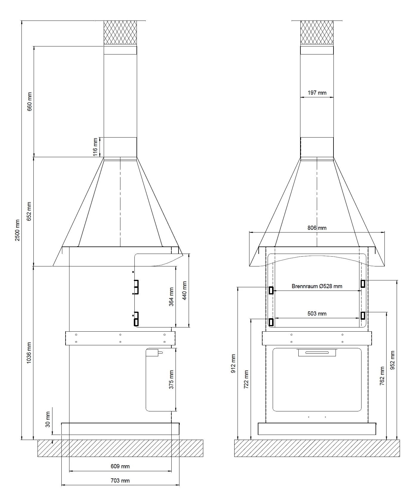 Grillkamin Wamsler PRESTIGE 70 GL 6 Grillkamin Wamsler PRESTIGE 70 GL – Bild 4