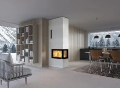 Kaminbausatz Nordpeis DAVOS P, 10.5 KW -Brunner Grillen Geschaft kaminbausatz nordpeis davos p high 3 seitenkamin 4 14247