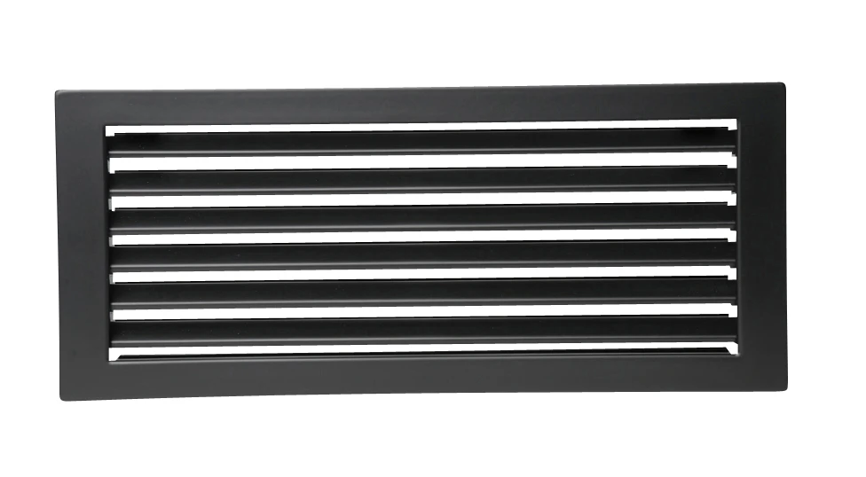 Kaltluftgitter Putzbündig Hochkant Schwarz 6 Kaltluftgitter Putzbündig Hochkant Schwarz – Bild 4