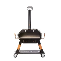 Der Merklinger 1200 Holzofen Standard -Brunner Grillen Geschaft merklinger holzbackofen grill pizzaofen brotbackofen 1200 vorne tuere auf jpg