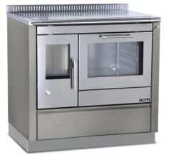 Holzherd Greithwald Tyrola TRC 90, 8 KW -Brunner Grillen Geschaft muster edelstahl