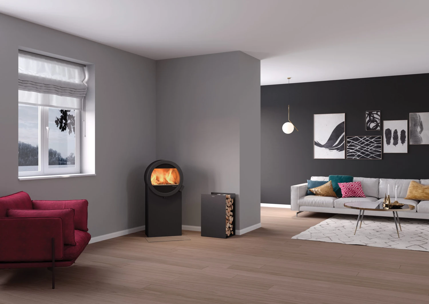 Kaminofen Nordpeis ME Stahl 5,8 KW Schwarz 7 Kaminofen Nordpeis ME Stahl 5,8 KW Schwarz – Bild 5