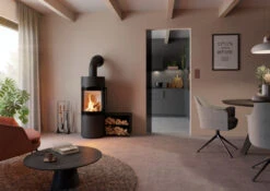 Kaminofen Spartherm PASSO XS, 5,9 KW -Brunner Grillen Geschaft passo xs mit holzseitenfach rechts