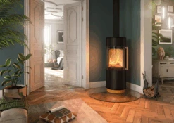 Kaminofen Spartherm PASSO XS Style, 5,9 KW -Brunner Grillen Geschaft passo xs style nero milieu 01