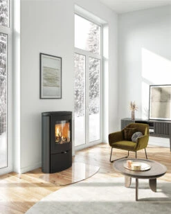 Kaminofen TermaTech TT80RL Schwarz, 5,5 KW 9 Kaminofen TermaTech TT80RL Schwarz, 5,5 KW -Brunner Grillen Geschaft tt80rl