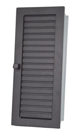 Warmluftgitter Hochkant Schwarz