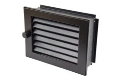 Warmluftgitter Putzbündig Schwarz